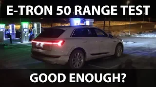 Audi e-tron 50 winter range test