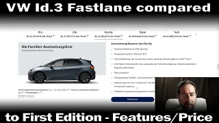 Comparing VW Id.3 First to Fastlane