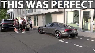 Podcast about press events while hammering with Audi RS e-tron GT