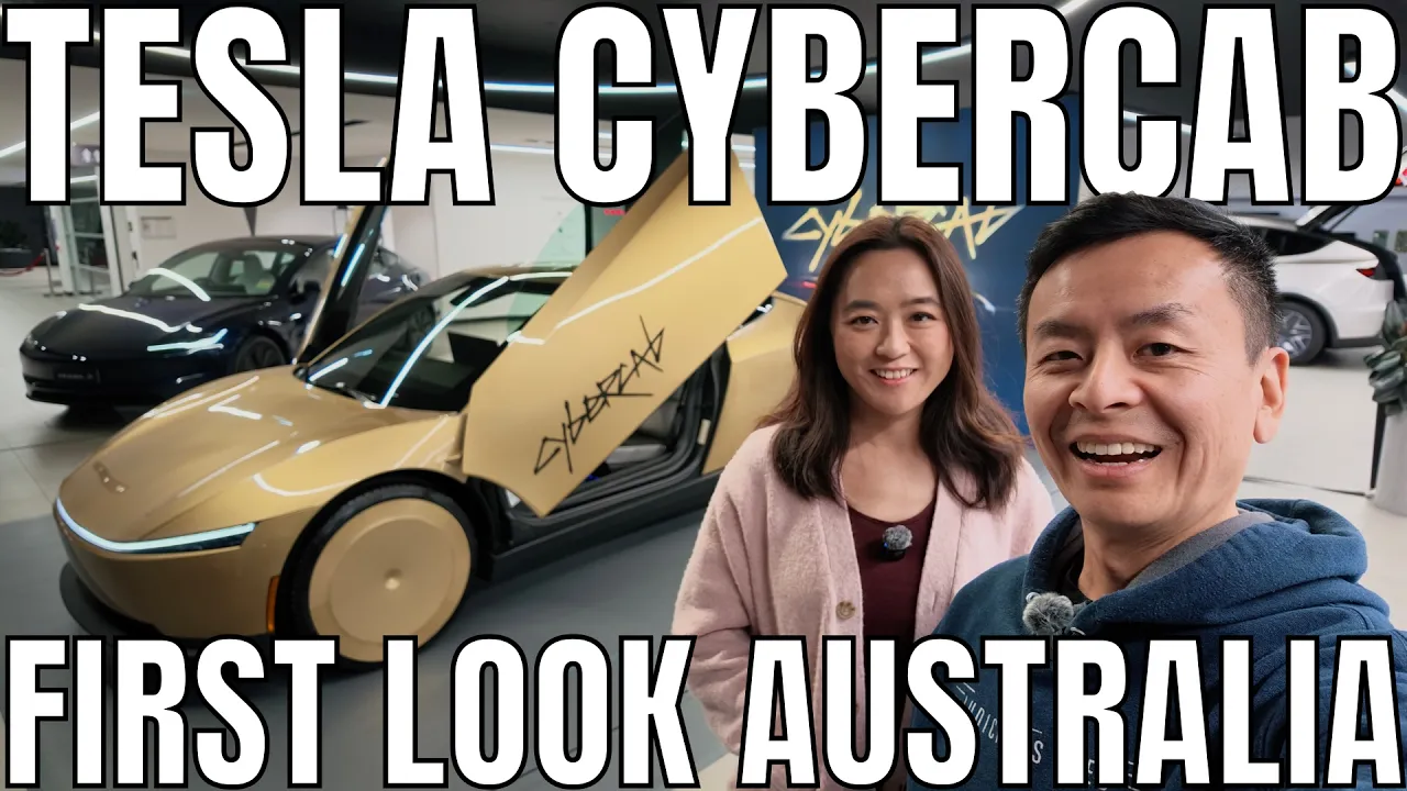 Tesla Cybercab Australia Exclusive First Look Walkaround 2026 - Sydney