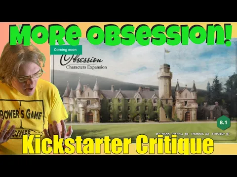 Obsession: Characters Expansion (with Metal Coins) - Kickstarter Critique Review
