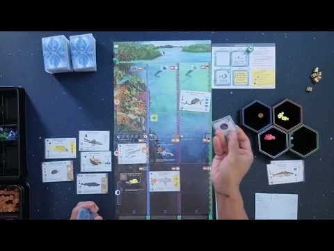Finspan - Solo Playhthrough #4 w/ Sharks & Reef Expansion