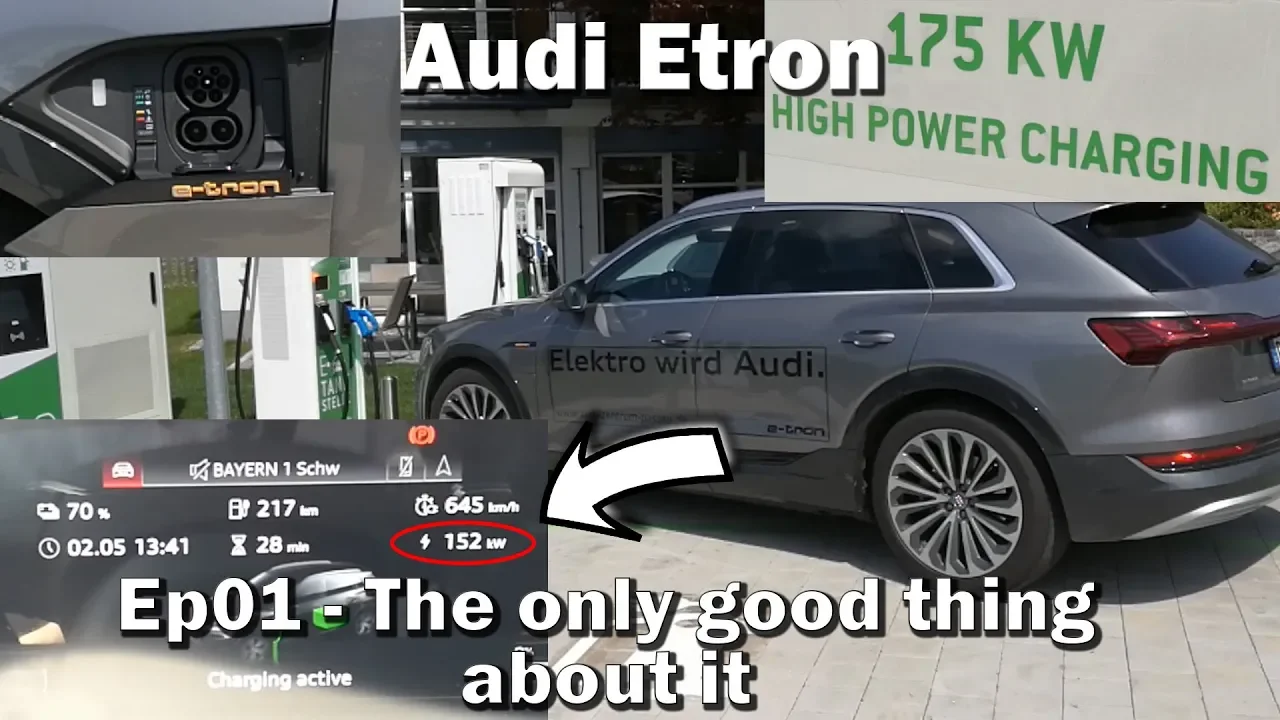 Audi Etron - Ep01 - The only good thing - Charging at 152KW