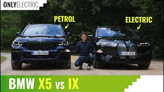 BMW iX vs BMW X5 Head to Head - Electric Instant Torque against Petrol V8 Rush !