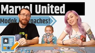 Marvel United Gameplay - Modok vs Black Cat, Nebula & Rocket Racooon