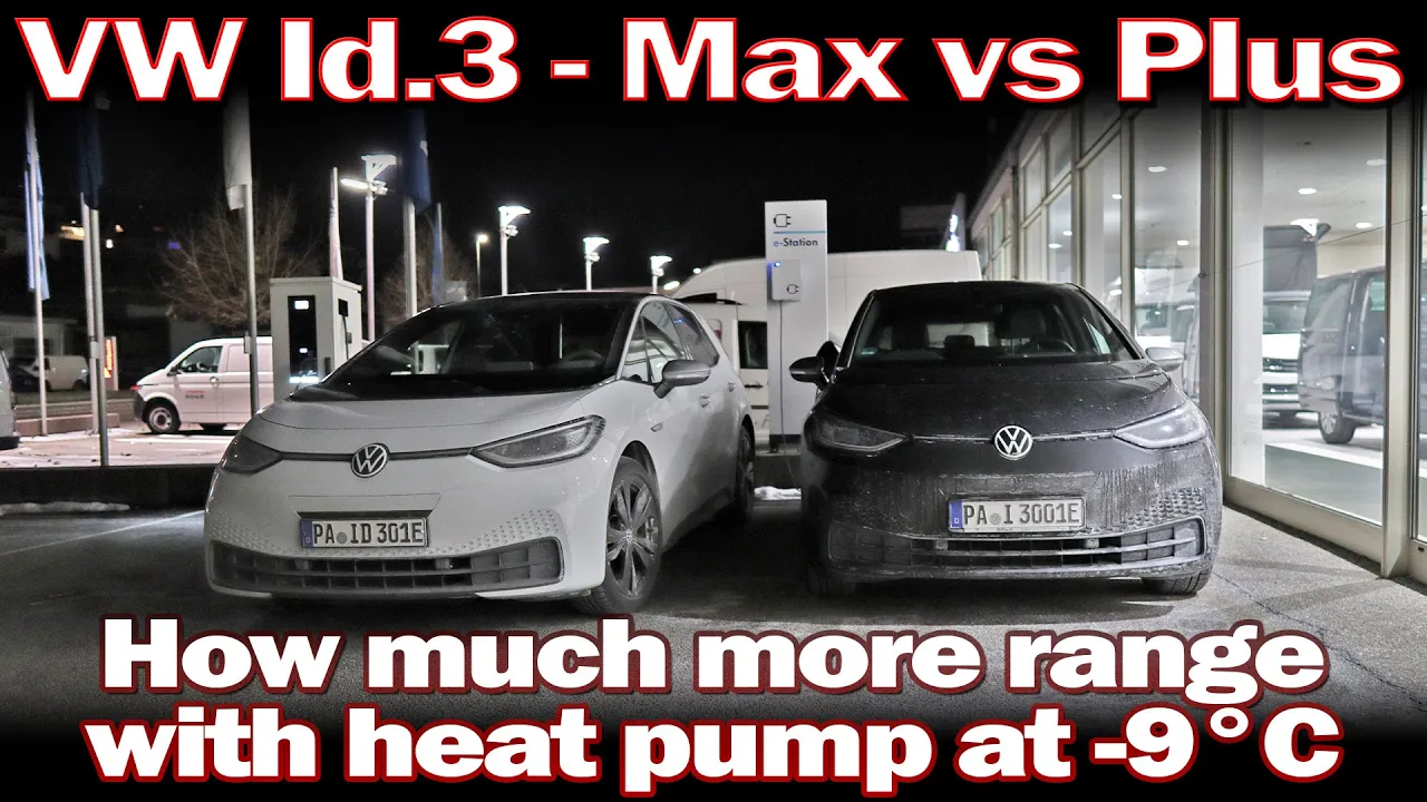VW Id.3 - How much more range with heat pump at -9°C
