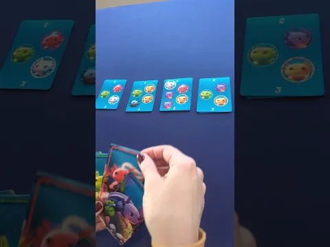 Beginning card game for kids. A Lotta Axolotls