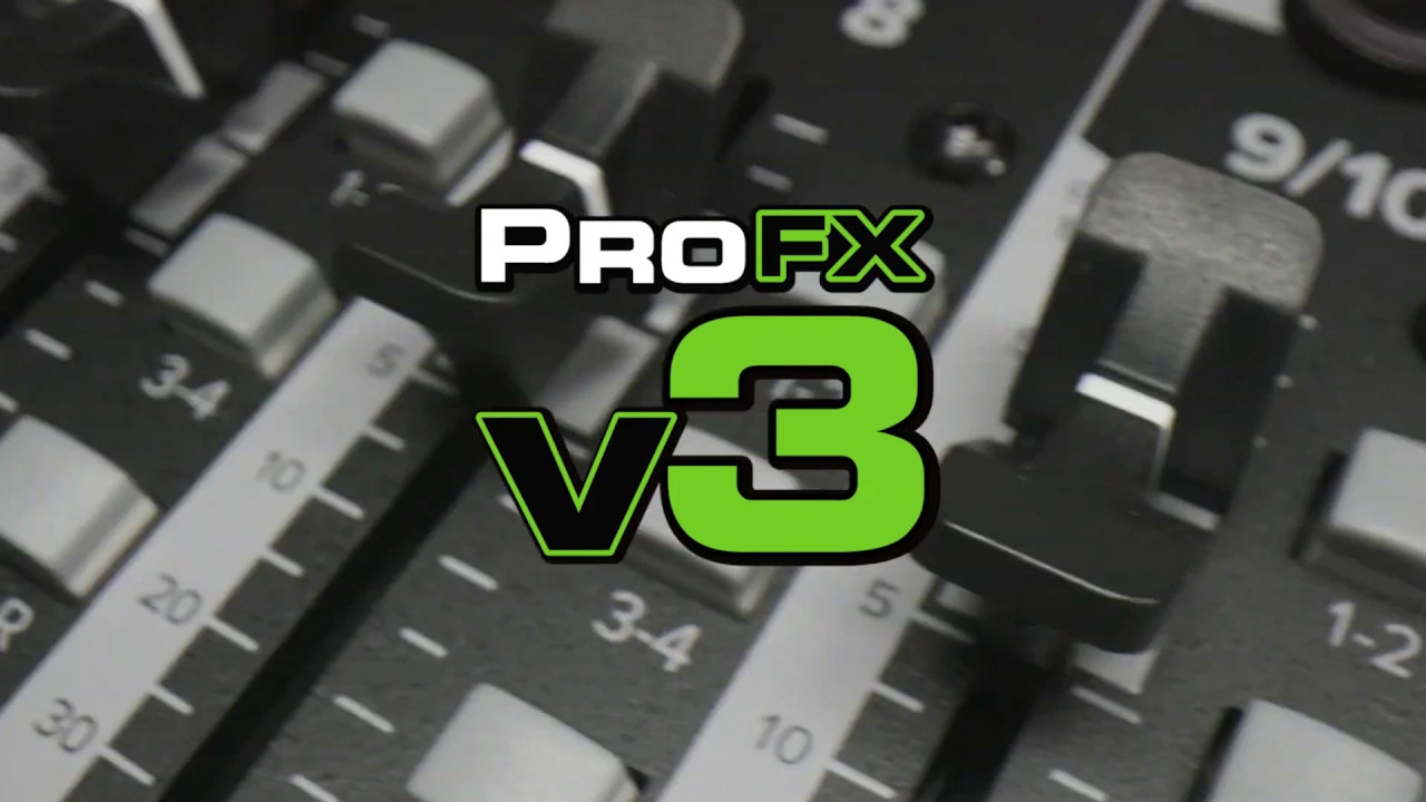 Product video thumbnail for Mackie ProFX30v3 30-Channel 4-Bus Effects Mixer with USB