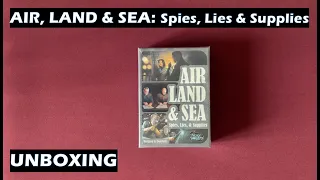 Unboxing Air Land and Sea Spies Lies and Supplies Card Game