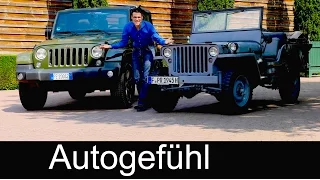 Willys MB 1945 vs Jeep Wrangler 75th anniversary COMPARISON FULL REVIEW test driven Feature