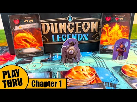 Solo Playthrough of DUNGEON LEGENDS with Summary of How to Play