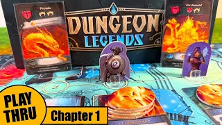 Solo Playthrough of DUNGEON LEGENDS with Summary of How to Play