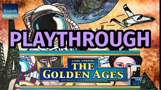 The Golden Ages Board Game | Playthrough (2 Players)