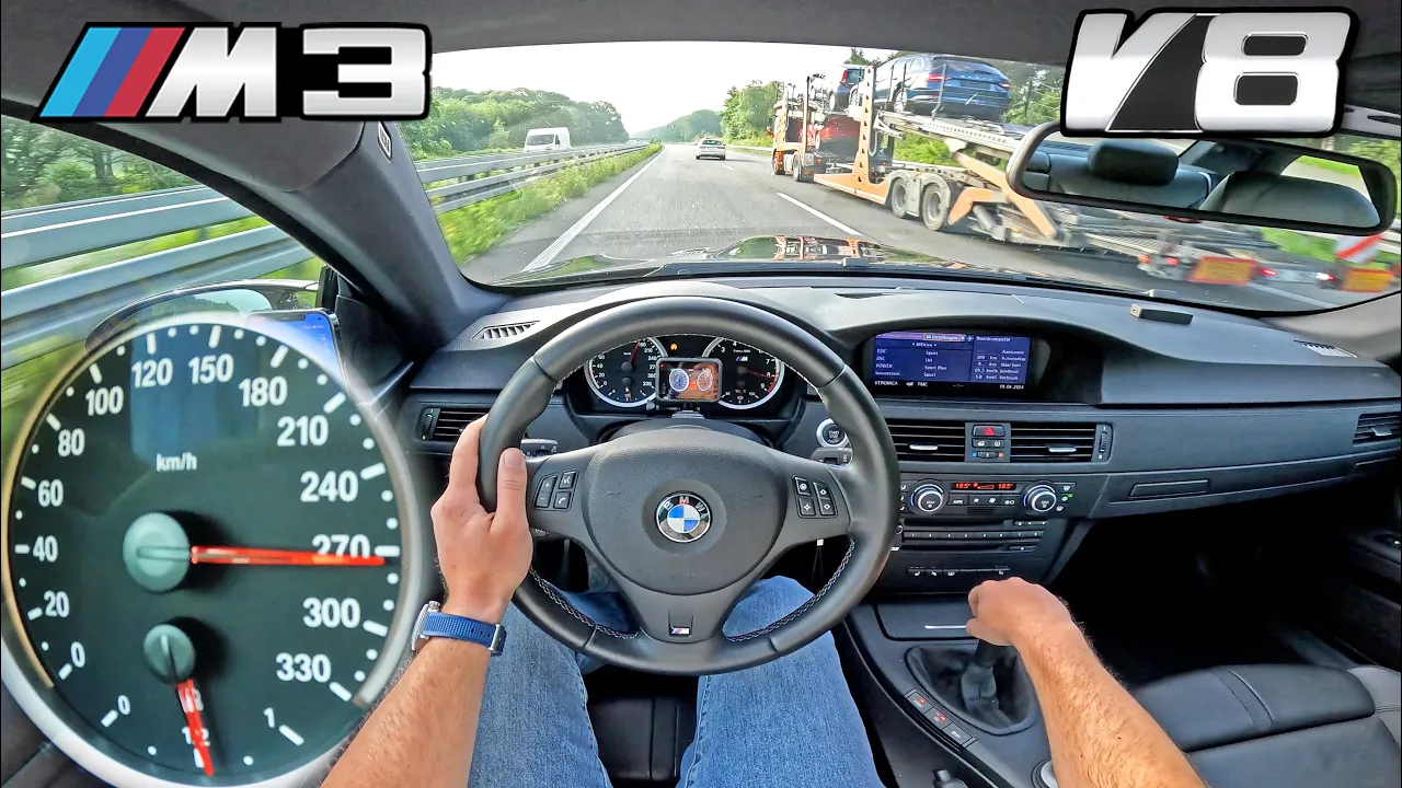 BMW M3 E92 MANUAL | TOP SPEED POV on AUTOBAHN