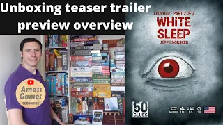 50 Clues: White Sleep board game sequel how to setup play unboxing  escape room * Amass Games *