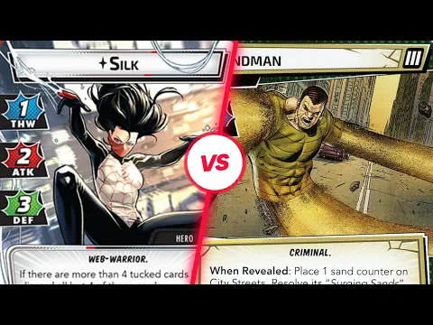 Silk vs. Sandman on Expert - Marvel Champions Gameplay