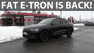 Audi Q8 e-tron 55 Sportback range test