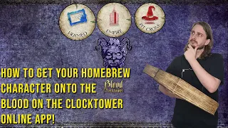 How to set up Homebrew characters on the Clocktower App