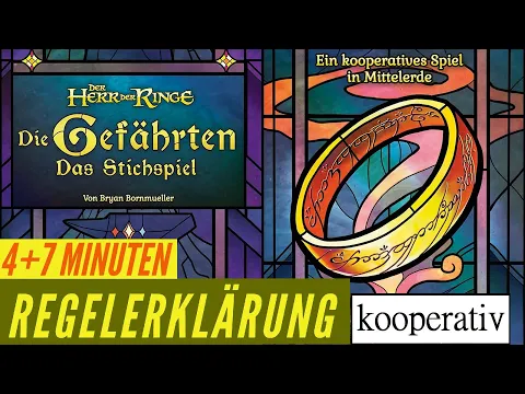Herr der Ringe Die Gefährten Das Stichspiel Regeln Anleitung kooperative Kartenspiel
