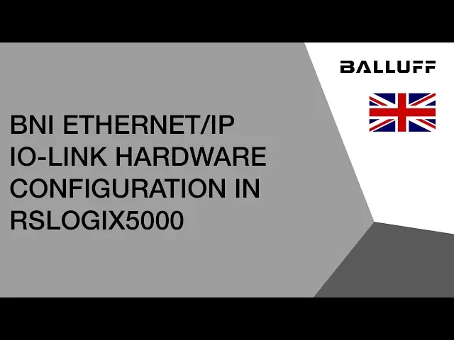 BNI EtherNet/IP IO-Link Hardware Configuration in RSLogix5000