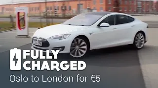 Oslo to London for €5 in a Tesla Model S | Fully Charged
