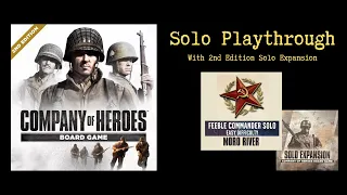 Company of Heroes Board Game (2nd edition) - Solo Playthrough [New Solo Expansion + Lost brigades]