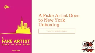 A Fake Artist Goes to New York Board Game Unboxing