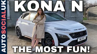 2022 Hyundai Kona N review - Ludicrous FUN in a performance SUV (UK 4K)