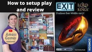 The Lord of the Rings Exit: The Game - Shadows Over Middle-Earth escape room board game AmassGames