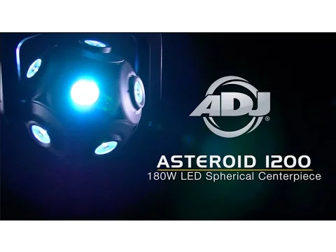 Product video thumbnail for ADJ American DJ Asteroid 1200 12x15-Watt RGBW Spherical LED Light