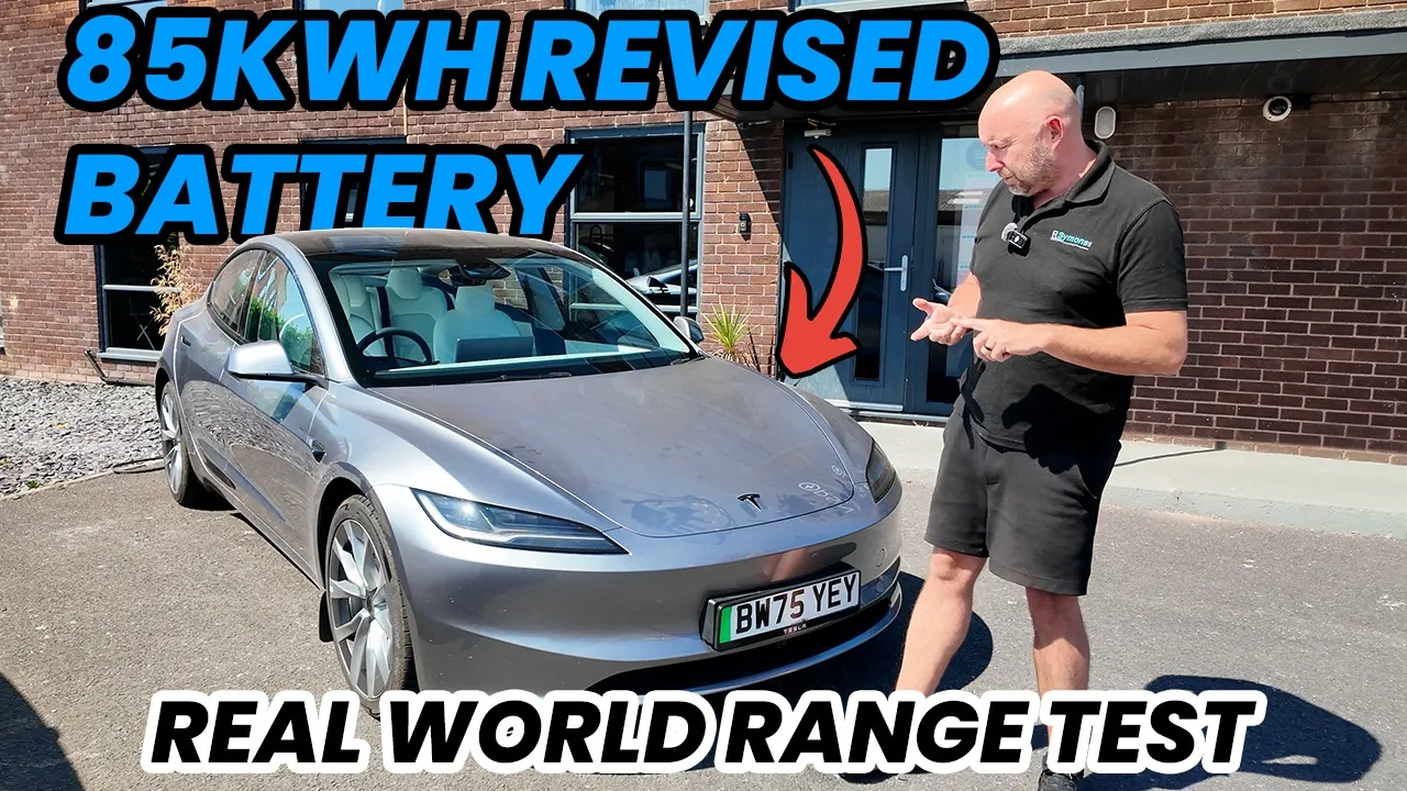THE MOST RANGE YET? 2026 Tesla Model 3 long range with revised 85kwh battery range test