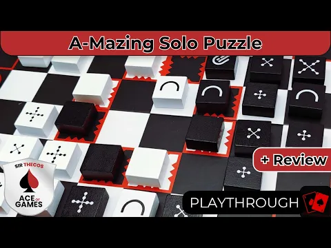 Mazing | Solo Playthrough & Review - A Clever Abstract Maze Puzzle