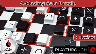 Mazing | Solo Playthrough & Review - A Clever Abstract Maze Puzzle