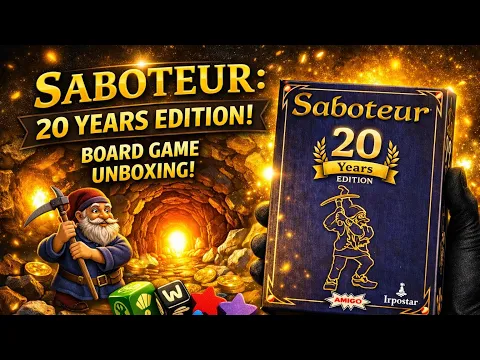 SABOTEUR: 20 JAHRE-EDITION unboxing @boardgameworld
