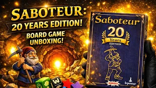 SABOTEUR: 20 JAHRE-EDITION unboxing @boardgameworld