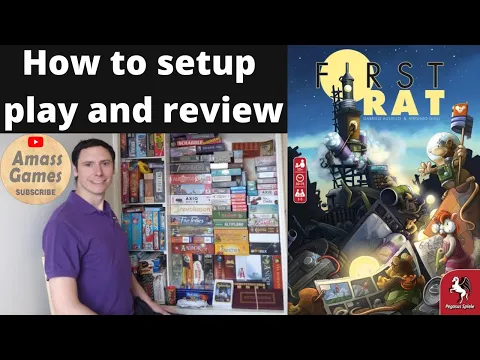 First Rat how to setup play and review with InMyBox wooden insert AmassGames #boardgame #games