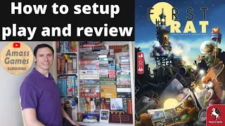 First Rat how to setup play and review with InMyBox wooden insert AmassGames #boardgame #games