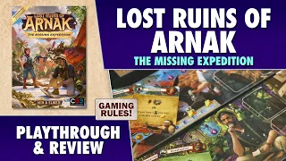 Lost Ruins of Arnak - The Missing Expedition: Playthrough and Review