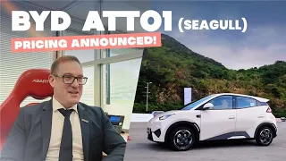 BYD ATTO 1 (Seagull) pricing released -  “This is the moment for true EV price parity”