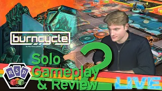 Burncycle Solo Playthrough 2 & Review (Just say 'no' to vibrating floors)
