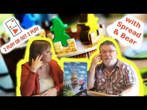 Die wandelnden Türme (The Wandering Towers) 2 Player Board Game Review with Spread & Bear