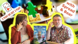 Die wandelnden Türme (The Wandering Towers) 2 Player Board Game Review with Spread & Bear