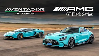 Lamborghini Aventador Ultimae vs Mercedes-AMG GT Black Series DRAG RACE!