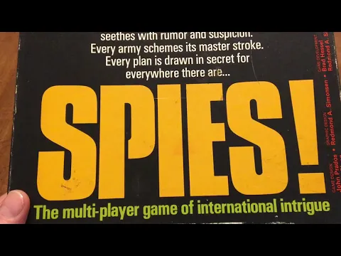Unboxing: Spies! produced by SPI. in 1981.