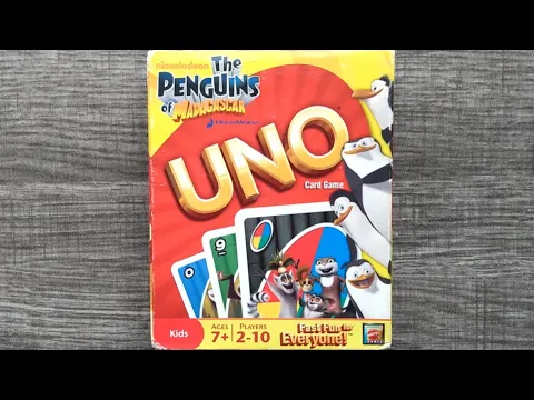 UNO Penguins of Madagascar Card Game