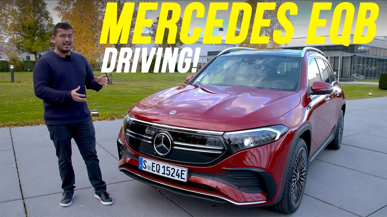 Mercedes EQB 350 AWD driving REVIEW new 7-seater EV SUV
