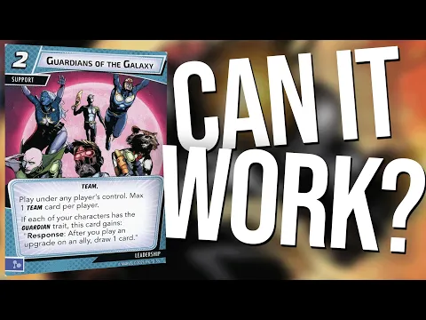 Marvel Champions Deck Building with Guardians of the Galaxy