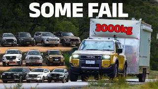 HUGE 4WD SUV towing test! Some fail our tests! 😳 Prado v LandCruiser v Patrol v Everest...