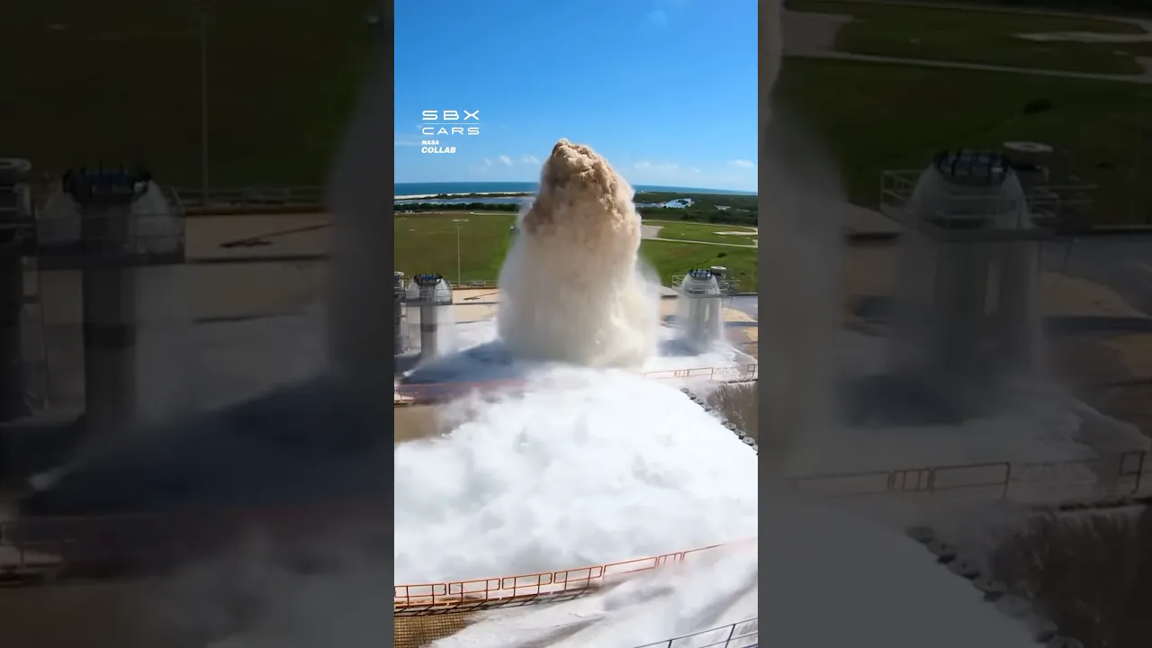 NASA's Rocket Water Test! 🚀 #NASA #rocket #water