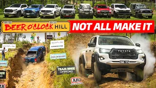 The ULTIMATE off-road test: Beer o’clock Hill vs BEST selling pickups! NOT ALL of them make it!
